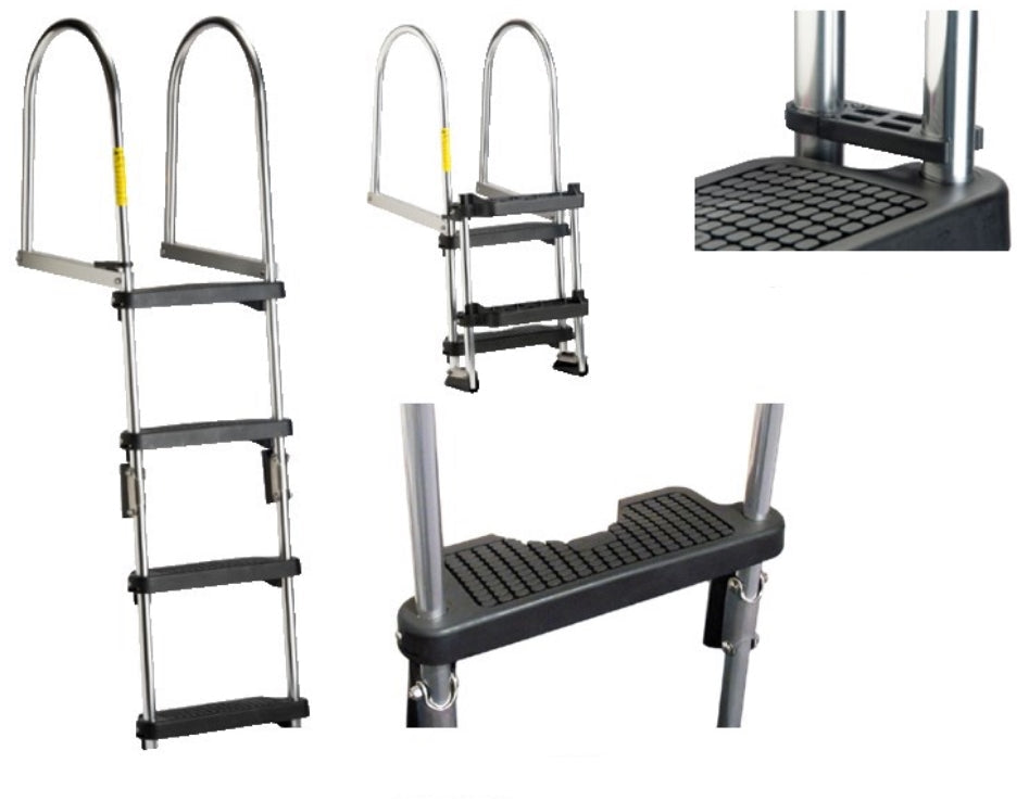Garelick 2-4 Premium Folding Pontoon Ladder