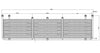 Stern plattform 200 x 55 cm