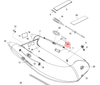 824410005 HOLDER/PIN/CAP SET PVC Black - Official Mercury Spares