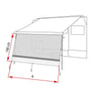 Fiamma Sun View XL 325 Front Panel (08184-11-)