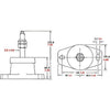 R&D Flexible Engine Mount (Shear Type / 880 - 2000LBS / 3/4" Stud)