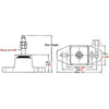 R&D Double Acting Shear Loaded Engine Mount (160-670LBS / 5/8" Stud)