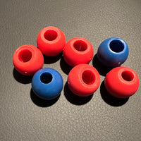 Pack of 7 x 20mm od ball stoppers for rope or shock cord