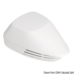 Diaphragm horn white ABS 12 V