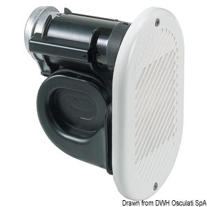 HURRICANE electropneumatic white horn 12 V