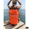 Inflatable watertight backpack Shark 28 Lt - Dimensions 760x400 mm - Liters 35 - Color Signal Orange [B0770028]