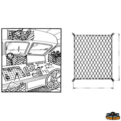 Elastic net to carry various objects Trem Z0000201
