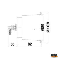 Stainless steel glass holder blue led - Version Internal perimeter illuminated with 12V blue LED [D1715007]