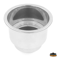 Stainless steel glass holder blue led - Version Internal perimeter illuminated with 12V blue LED [D1715007]
