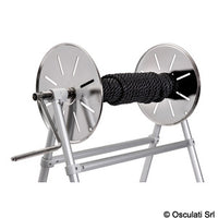 Line reel for bathing establishments
