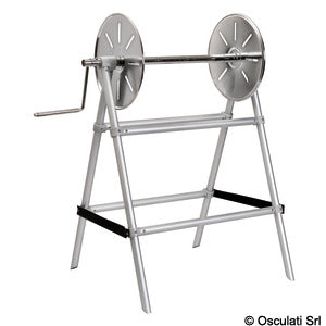 Line reel for bathing establishments