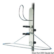 Telescopic bracket f. ring lifebuoys