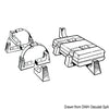 Mounting kit for liferafts in stiff case