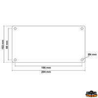 Rectangular air vent cream color 206x106 mm - Cream color - Air passage mm2 8000 - Dimensions 204x102 mm [Z2233206]