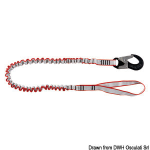 Safety lines double lark's head knot elastic safety line