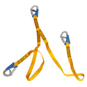 Euro Lightline safety line 2m + 3 shackles Fast opening