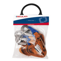 Euro Lightline safety line 2m + 3 shackles Fast opening