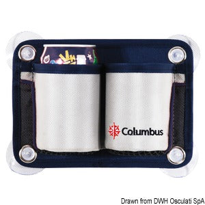 Columbus 2-place glass/can holder pouch