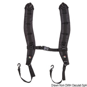 Black padded shoulder straps f. Voyager SR-02