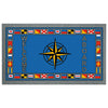 Format antiskid doormat 50 x 80 cm Windrose