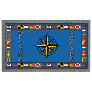 Format antiskid doormat 40 x 68 cm Windrose