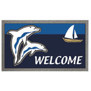Format antiskid doormat 40 x 68 cm Dolphins