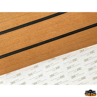 Self-adhesive teak effect EVA deck and deck covering teak grey colour - Grey colour - Thickness 6 mm - Dimensions 2400x1200 mm - Density kg/m³180 [E4879750]