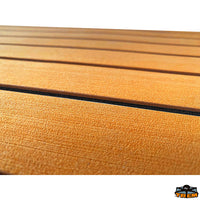 Self-adhesive teak effect EVA deck and deck covering teak grey colour - Grey colour - Thickness 6 mm - Dimensions 2400x1200 mm - Density kg/m³180 [E4879750]