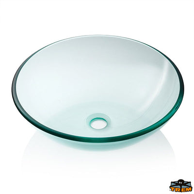 Transparent glass hemispherical sink Trem Z0835135