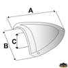 Shell vents aisi 316 A 64 mm B 66 mm - Material Aisi 316 stainless steel - A mm 64 - B mm 66 - C mm16 [Z2254057]