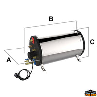 Boiler Ati 30 Lt - Liters 30 - A mm 322 - B mm 650 - C mm334 - Version								

								Stainless steel - Cylindrical shape [N0130120]