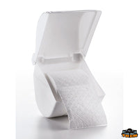 Toilet paper stand waterproof white color 130x150 mm - Dimensions 130x150 mm [Z1813150]