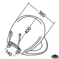 Spare cover for marine toilet [Z1814040]