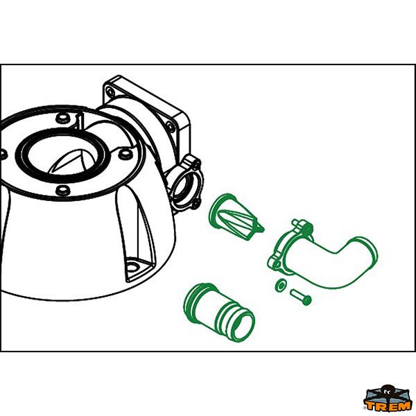 Fittings kit for electric toilet bases Trem Z1800024