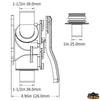 Three-way valve for waste water systems - Entrance Ø mm 25-38 - Outlet Ø 38 mm - Dimensions 188 x 199 x 126 mm [N2625038]