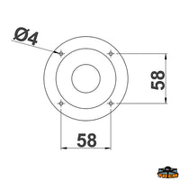 Mixer case 70 mm ral 9010 color - Dimensions 70 mm - Color Ral 9010 [N0170063]