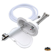 Oval shower box with mixer & push-button shower Trem N0128258