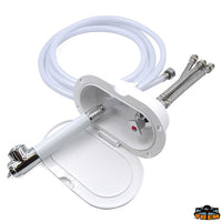 Oval shower box with mixer & push-button shower Trem N0128408