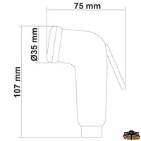 Shower white 9003 color - Color White 9003 - Connection 1/2" Male [N0125038]