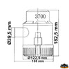 Automatic bilge pump 3700GPH 12V - Volts 12 - Amp 11 - Lt/H 14000 - Outlet Ø mm39.5 [P1612309]
