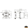 Pressurized accumulator tank - Internal Volume 0.75 L - Pre-charge pressure 10PSI/0.7BAR - Maximum pressure 125PSI/8.6BAR [N0101205]