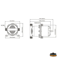 Pressurized accumulator tank - Internal Volume 0.75 L - Pre-charge pressure 10PSI/0.7BAR - Maximum pressure 125PSI/8.6BAR [N0101205]