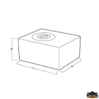 Waste tank 77 Lt A 480 mm B 800 mm - Liters 77 - A mm 480 - B mm 800 - H mm200 [N0180077]
