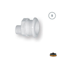 Water drainage bushing internal diameter 42 mm length 68 mm - Model with hose holder - Length 68 mm - Reference B [N2832068]