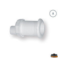 Water drainage bushing internal diameter 42 mm length 115 mm - Model with hose holder - Length 115 mm - Reference D [N2832115]