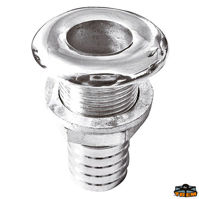 Aisi 316 seacock with hose connector Trem N0172313