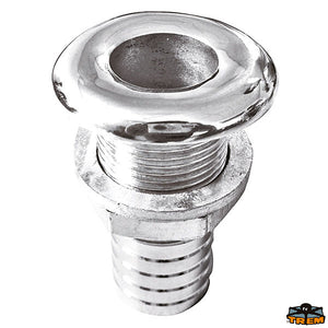 Aisi 316 seacock with hose connector Trem N0172313