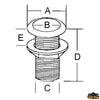 Aisi 316 seacock 1/2  - 1/2" thread - A mm 39 - B mm 15 - C mm21 - D mm								

								61 [N0172113]