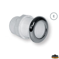 Water drainage bushing internal diameter 42 mm with aisi 316 flange - Model Without hose holder - Length 85 mm [N2804085]