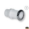 Water drainage bushing internal diameter 42 mm with aisi 316 flange - Model Without hose holder - Length 85 mm [N2804085]